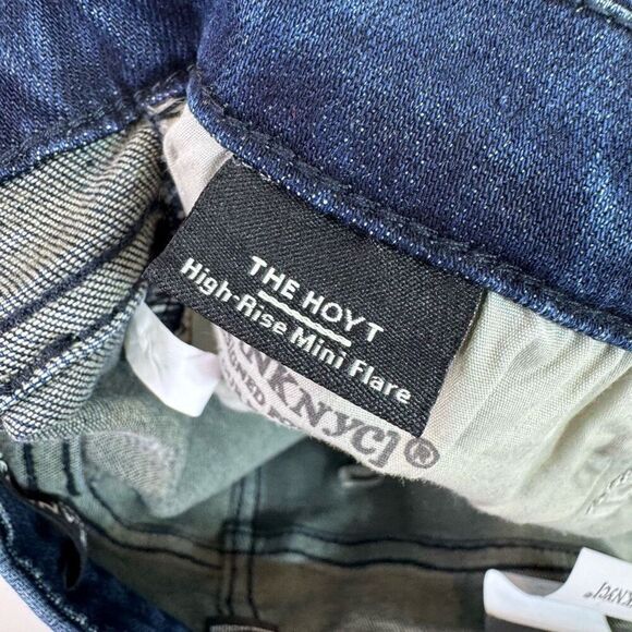 BlankNYC Jeans Womens 31 The HOYT High Rise Mini Flare Dark Wash New - Picture 8 of 10